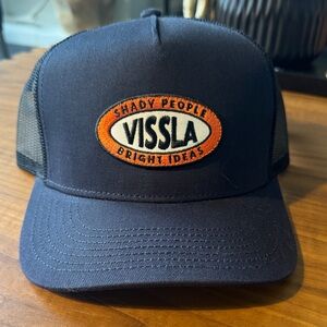 VISSLA Navy and Black Trucker Hat